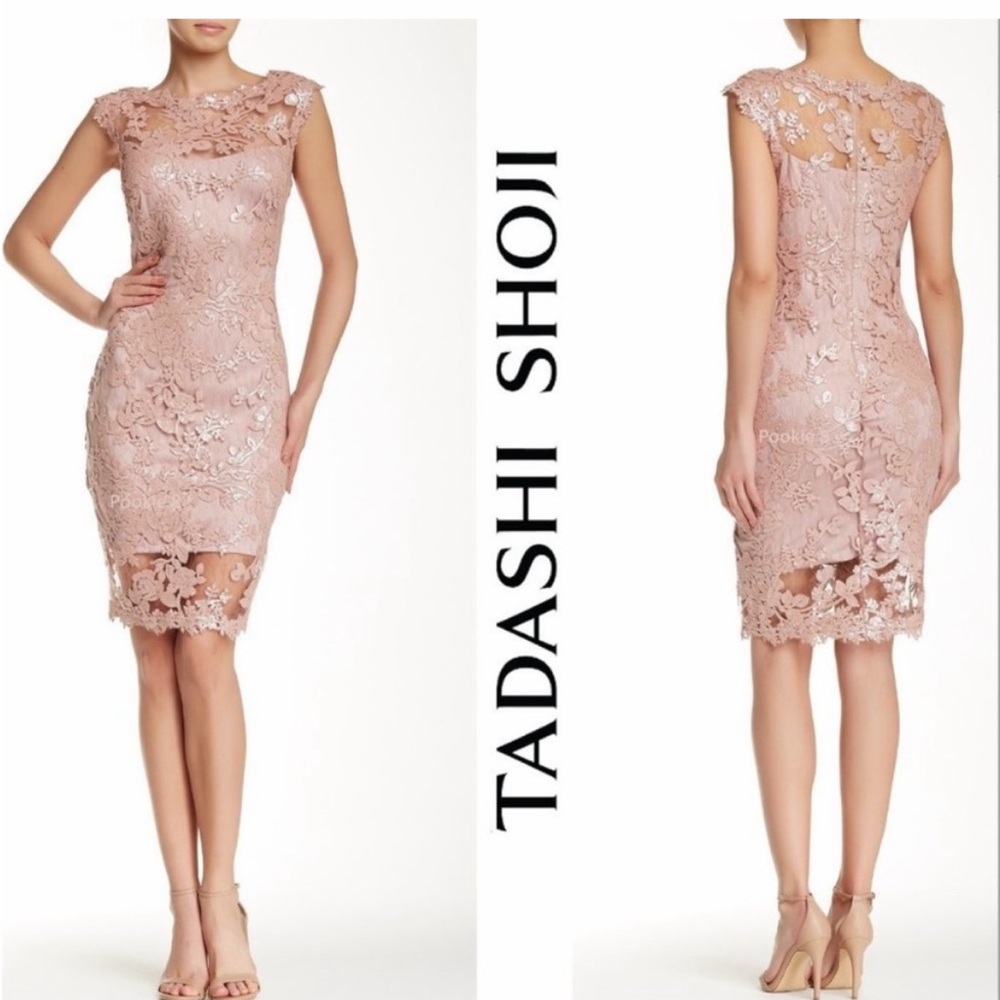 ⚡️Flash Sale⚡️ Tadashi Shoji Pink Lace Dress